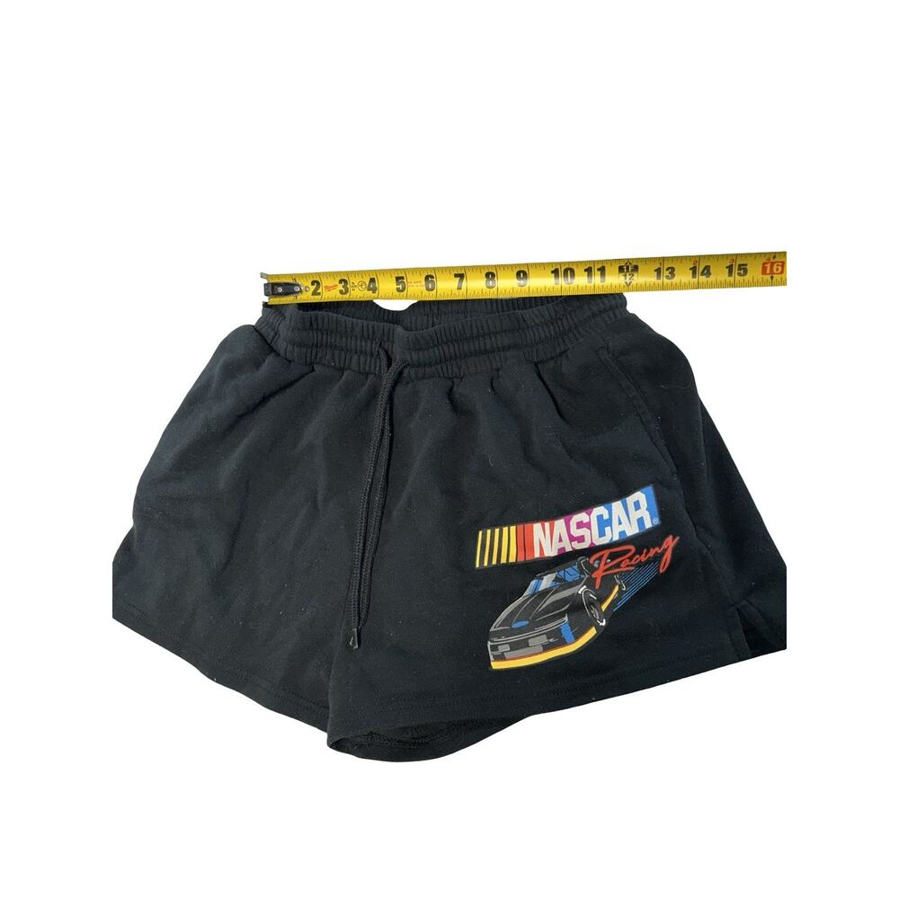 NASCAR Racing Women’s Large Black Graphic Sweat Shorts Drawstring - Picture 3 of 5